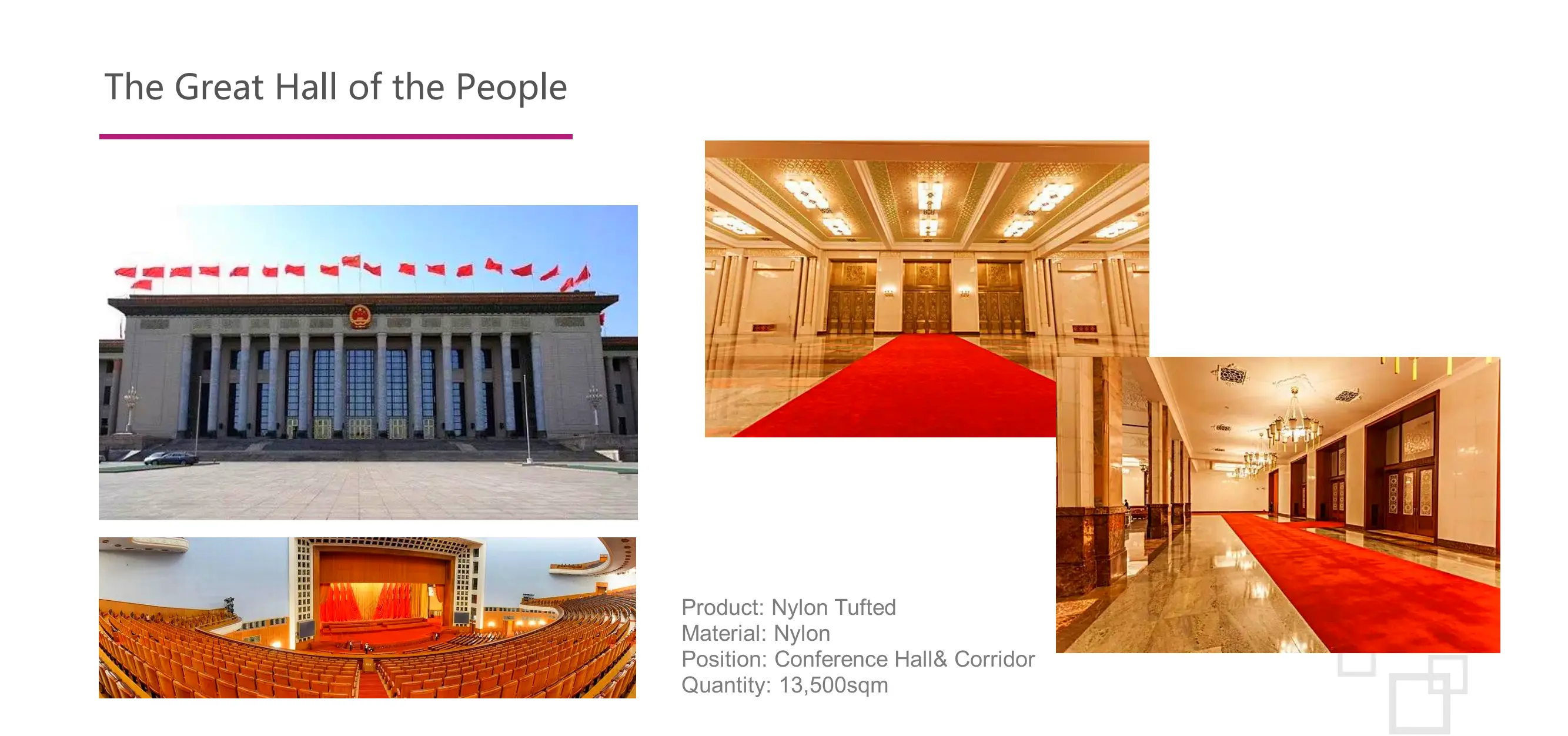 The Great Hall of the People carpet project photo 1