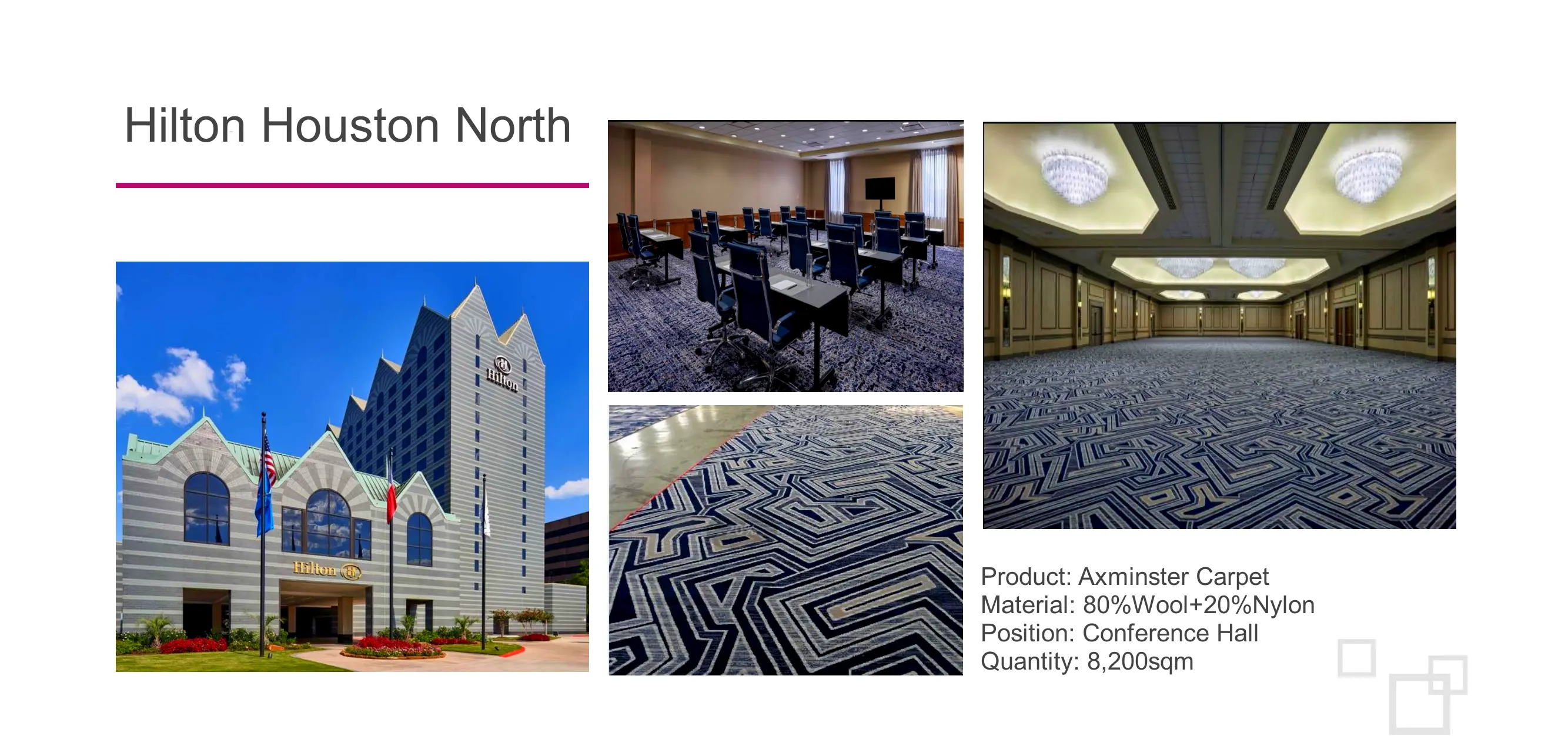 Hilton Houston North carpet project photo 1