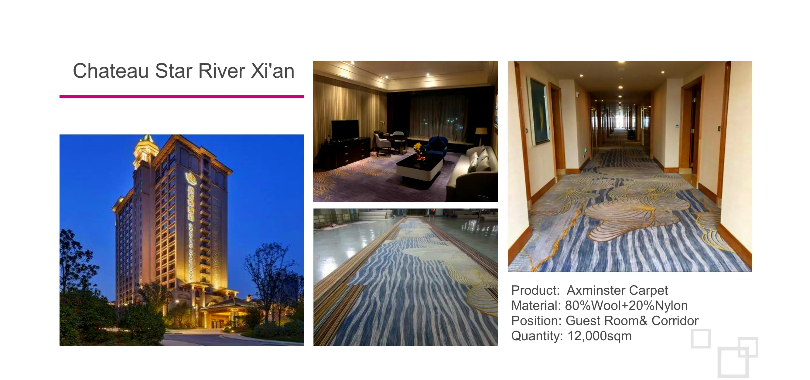 Chateau Star River Xi'an carpet project photo 1