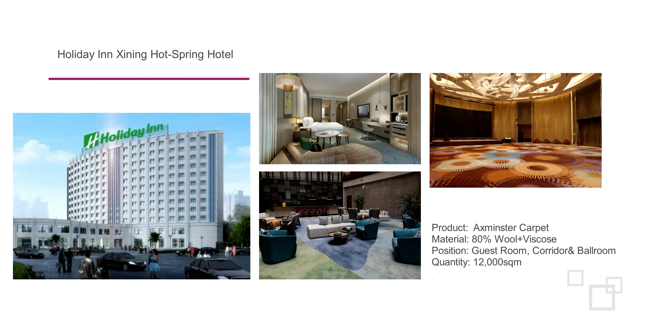 Holiday Inn Xinning Hot-Spring Hotel carpet project photo 1