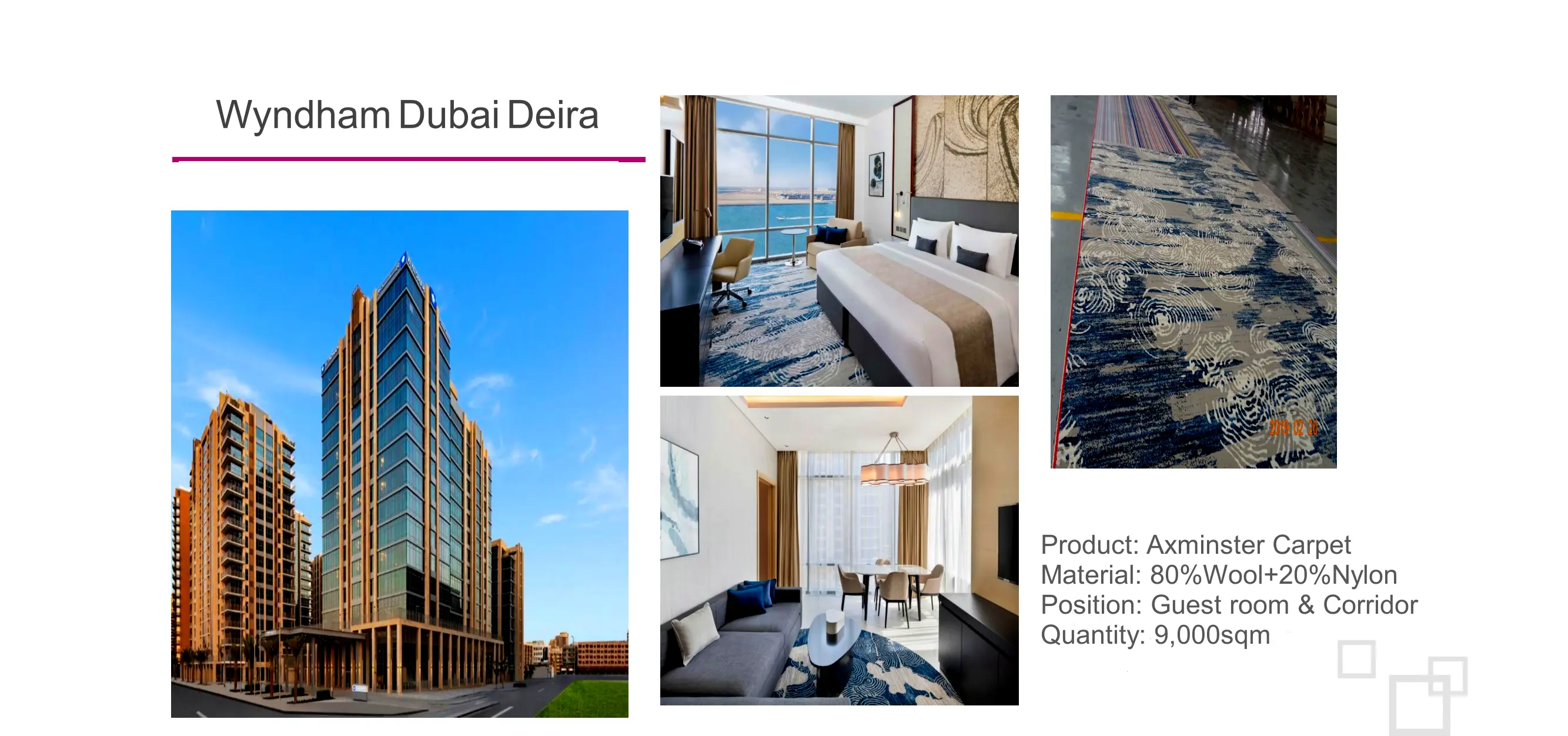 Wyndham Dubai Deira carpet project photo 1